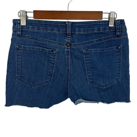 PRANA KARA LOW RISE CUTOFF MEDIUM WASH DENIM‎ SHORTS WOMEN'S SIZE 4/27 - Picture 4 of 12